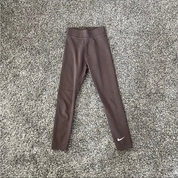 NIKE Classic High Waisted 7/8 Legging Women’s XS Brown - Picture 2 of 7